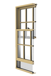 cutaway image of a reserve traditional window