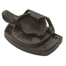Spoon-Style Lock - Distressed Bronze (Upgraded finish) distressed bronze spoon lock hardware