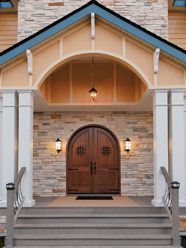 Custom Front Entry Door with Speakeasy Addition