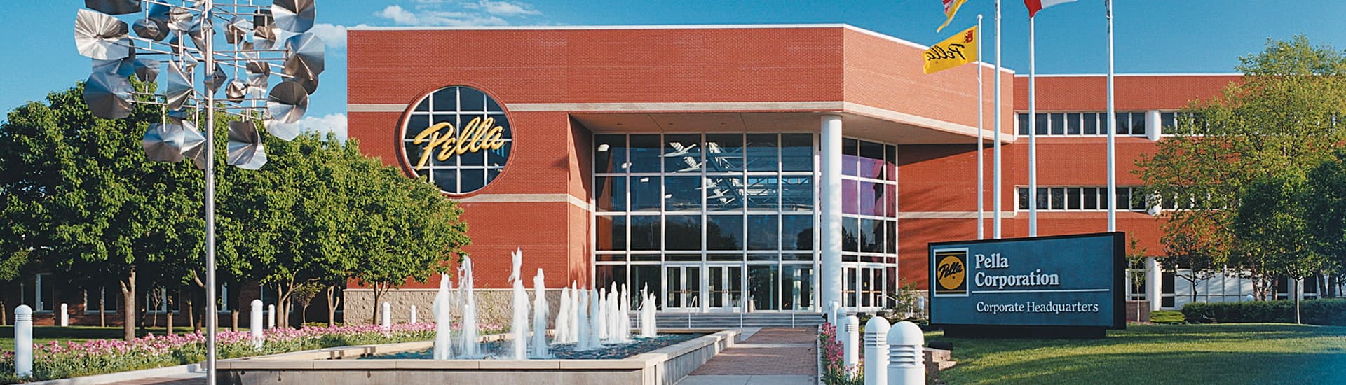 Pella corporation headquarters in Pella, Iowa.