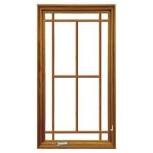 12-Lite Prairie Tall wooden-framed window with divided-lite muntins forming six rectangular panes and a metal bottom latch