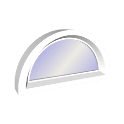 Half Circle Computer illustration of a half circle sash set window