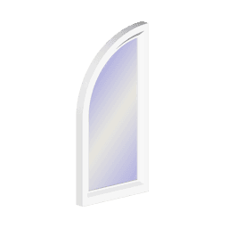 Partial Springline Computer illustration of a partial springline sash set window