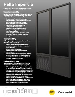 brochure cover for impervia b2b spec sheet