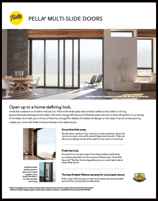 multi-slide patio door brochure