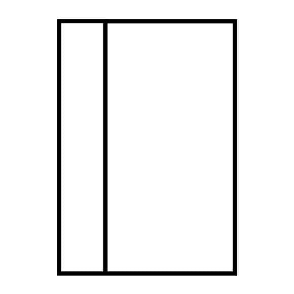 Single Door with Left Sidelight configuration of single door with left sidelight