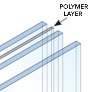 Impact resistant glass illustration