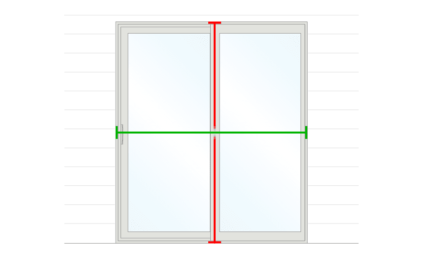 how to measure a sliding patio door graphic