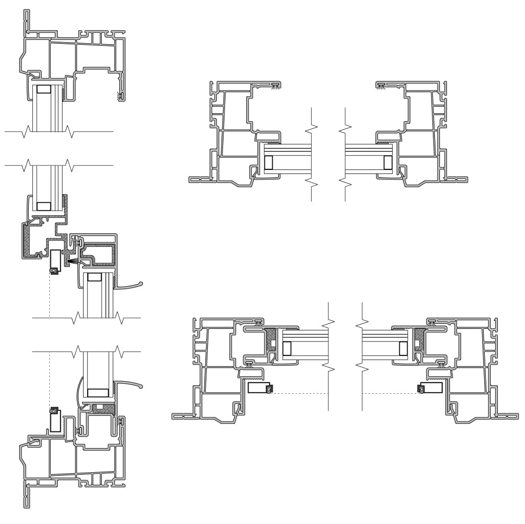 hurricane shield single hung cross section