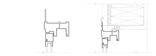 technical drawing of fiberglass flush flange