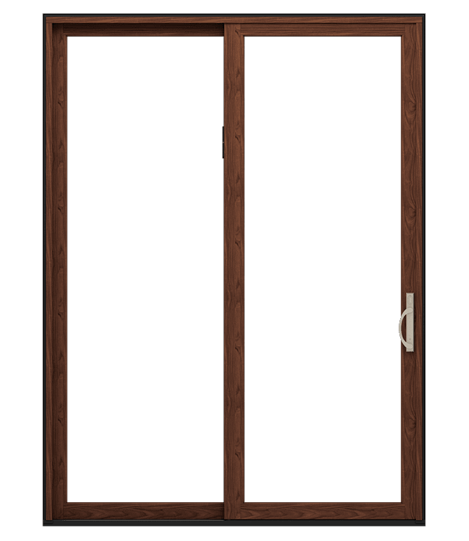 Large sliding patio door with the background removed.