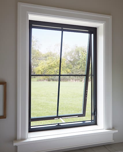 Impervia awning replacement window in laundry room.