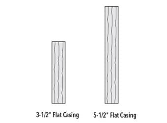 rough smooth flat casing