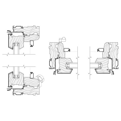 precision fit casement window cross section