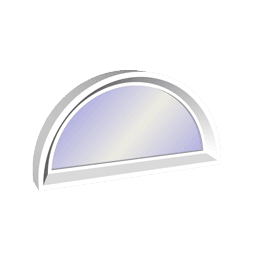 Half Circle Computer illustration of a half circle direct set window