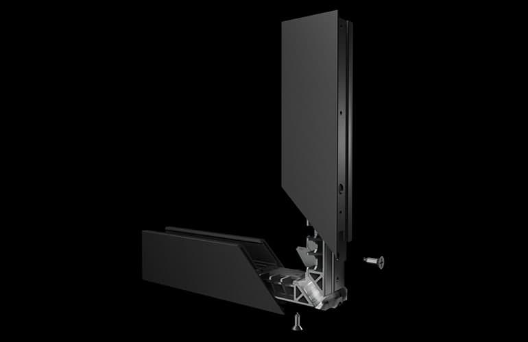 impervia window exploded view of a corner