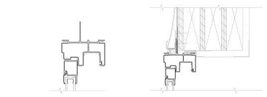 integral fin technical drawing for fiberglass